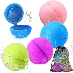 SOPPYCID Reusable Water Bomb Balloons, 6Pack Magnetic Water Balloons Quick Fill, Self Sealing Water Bombs, Latex-Free Splash Balls With Mesh Bag, Pool Toys Outdoor Games Summer Party Supplies 19 SOPPYCID Reusable Water Bomb Balloons, 6Pack Magnetic Water Balloons Quick Fill, Self Sealing Water Bombs, Latex-Free Splash Balls With Mesh Bag, Pool Toys Outdoor Games Summer Party Supplies -Folkmanis Toys Shop 51zKaamfcIL. AC