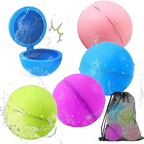 SOPPYCID Reusable Water Bomb Balloons, 6Pack Magnetic Water Balloons Quick Fill, Self Sealing Water Bombs, Latex-Free Splash Balls With Mesh Bag, Pool Toys Outdoor Games Summer Party Supplies 10 SOPPYCID Reusable Water Bomb Balloons, 6Pack Magnetic Water Balloons Quick Fill, Self Sealing Water Bombs, Latex-Free Splash Balls With Mesh Bag, Pool Toys Outdoor Games Summer Party Supplies - Image 8