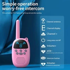 Kids Toys For 3-12 Year Old Boys Girls CONNECOM FRS Walkie Talkies For Kids Best Gifts For Boys And Girls Walkie Talky Radios For Children Two Way Radio Pair For Outside Adventure, Hiking, Camping -Folkmanis Toys Shop 51zTFEd8pUS