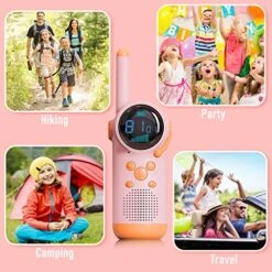 Walkie Talkies For Boys Girls, Selieve Rechargeable 2 Way Radio 22 Channel 3 Miles Range HD Voice Handheld Walky Talky Toy, Birthday Gifts For 3-12 Year Old Kids For Adventure Garden Game -Folkmanis Toys Shop 51zVLr4V3sL