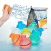 Hiliop Reusable Water Balloons For Kids Adults, Resealable Refillable Magnetic Water Balloons Self Sealing Quick Fill With Mesh Bag (8PCS) -Folkmanis Toys Shop 51zZnHsOLvL