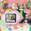 Selvim Upgrade Kids Selfie Camera, Christmas Birthday Gifts For Boys&Girls Age 3-9, HD Kids Digital Video Rainbow Camera For Toddler, Girl Toys Gifts For 3 4 5 6 7 8 Year Old With 32GB Card -Folkmanis Toys Shop 51zhNgOJuYL