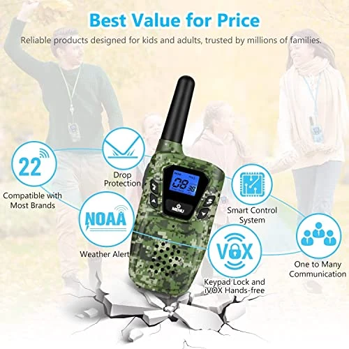 2 Walkie Talkies, Kids Walkie Talkies 2 Pack Walkie Talkies For Adults Rechargeable Long Distance 2 Way Radio For Family Camping Hiking Biking, Teen Boys Toys Age 3 4-5-6-7-8-9-10-11-12 Year Old Girls 3 2 Walkie Talkies, Kids Walkie Talkies 2 Pack Walkie Talkies For Adults Rechargeable Long Distance 2 Way Radio For Family Camping Hiking Biking, Teen Boys Toys Age 3 4-5-6-7-8-9-10-11-12 Year Old Girls