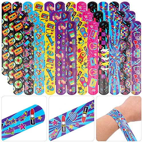 144 Pieces 80s 90s Party Favors Slap Bracelets 80s Wristbands Bracelets Back To 80s 90s Throwback Theme Party Decorations Slap Bracelets Wristband For Kids Retro Birthday Party Supplies Cute Cassette Tape For 1980s 80s Neon Throwback Adults Birthday Party Supplies 4 144 Pieces 80s 90s Party Favors Slap Bracelets 80s Wristbands Bracelets Back To 80s 90s Throwback Theme Party Decorations Slap Bracelets Wristband For Kids Retro Birthday Party Supplies Cute Cassette Tape For 1980s 80s Neon Throwback Adults Birthday Party Supplies - Image 2