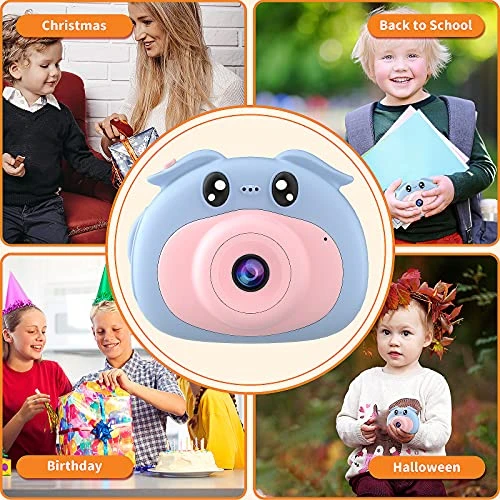 Ourlife Kids Camera For Boys, Portable HD Toy Camera With A Built-in MP3 Player And Forward Facing Lens For Kids Ages 3-12 - 1080p Camera With Multiple Unique Functions And An TF Card (Blue) 7 Ourlife Kids Camera For Boys, Portable HD Toy Camera With A Built-in MP3 Player And Forward Facing Lens For Kids Ages 3-12 - 1080p Camera With Multiple Unique Functions And An TF Card (Blue) - Image 5