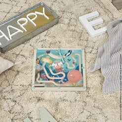 Janod Ocean Magnetic Wooden Maze Game - Ages 2+ - J05312 -Folkmanis Toys Shop 612wxsGY1WS