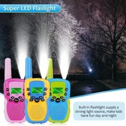 WPQOZZLP Walkie Talkies For Kids,5KMS Long Range Walkie Toy 22 Channels 2 Way Radio Toy With Backlit LCD Flashlight, Gifts Toys For 3-12 Year Old Boys Girls(3 Pack) 11 WPQOZZLP Walkie Talkies For Kids,5KMS Long Range Walkie Toy 22 Channels 2 Way Radio Toy With Backlit LCD Flashlight, Gifts Toys For 3-12 Year Old Boys Girls(3 Pack) -Folkmanis Toys Shop 614LNIYxOwL