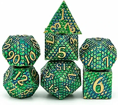 UDIXI Metal DND Dice Set, 7PCS Polyhedral D&D Dice Set Dragon D N D Dice For Dungeons And Dragons, Metal Dice Set D&d For Role Playing Dice (Black 12) 15 UDIXI Metal DND Dice Set, 7PCS Polyhedral D&D Dice Set Dragon D N D Dice For Dungeons And Dragons, Metal Dice Set D&d For Role Playing Dice (Black 12) - Image 13