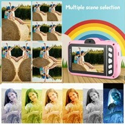 SUZIYO Kids Selfie Camera Gifts For Boys Girls, 1080P 3.5inch HD Digital Camcorder With Mp3 For 3-9 Years Old Children Birthday Christmas, Best Perschool Toys For Toddlers (with 32G TF Card,Pink) 14 SUZIYO Kids Selfie Camera Gifts For Boys Girls, 1080P 3.5inch HD Digital Camcorder With Mp3 For 3-9 Years Old Children Birthday Christmas, Best Perschool Toys For Toddlers (with 32G TF Card,Pink) -Folkmanis Toys Shop 616YEEwcZcL