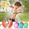 Water Balloons For Kids, Toffos Reusable Quick-fill Water Balls Outdoor Toys For Girls And Boys, Silicone Water Splash Bombs Balloons Toys For Yard/Pool Water Games Summer Fun Party 18 Pcs -Folkmanis Toys Shop 616kMUzqjDL