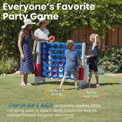 ECR4Kids Jumbo 4-to-Score, Giant Game & Jenga Official Giant JS7 - Jumbo Large Size Stacks To Over 5 Feet, Includes Heavy-Duty Carry Bag, Premium Hardwood Blocks, Splinter Resistant, Precision 12 ECR4Kids Jumbo 4-to-Score, Giant Game & Jenga Official Giant JS7 - Jumbo Large Size Stacks To Over 5 Feet, Includes Heavy-Duty Carry Bag, Premium Hardwood Blocks, Splinter Resistant, Precision -Folkmanis Toys Shop 616yDEXMz7L