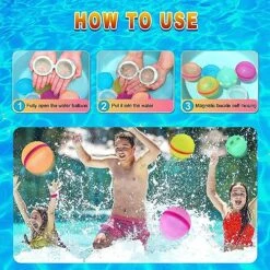 Reusable Magnetic Water Balloons,No Tying Easy Quick Fill, Summer Water Toys, Pool Toys,Refillable Water Balloons, Summer Fun Party Supplies,Bath Backyard Swimming Pool Party Supplies(12Pack) 12 Reusable Magnetic Water Balloons,No Tying Easy Quick Fill, Summer Water Toys, Pool Toys,Refillable Water Balloons, Summer Fun Party Supplies,Bath Backyard Swimming Pool Party Supplies(12Pack) -Folkmanis Toys Shop 617xh4e259L