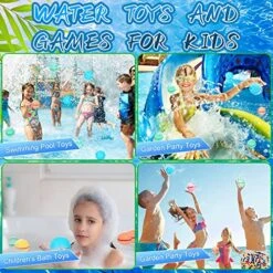 Reusable Water Balloons Refillable Magnetic Self Sealing Water Balloons For Kids, Soft Silicone Summer Toys Water Balloons, Cute Tiger Style Water Bollons, Water Fight Games, Water Park, Pool Beach -Folkmanis Toys Shop 618VnYWtGML