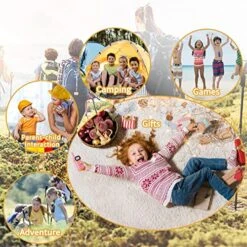 ODUFO Walkie Talkies For Kids 22 Channels 2 Way Radio Toy Gift For 3-12 Year Old Boys Girls 3Km Long Range For Outdoor Activities Games Cycling Hiking Camping (Pink+Yellow) -Folkmanis Toys Shop 618jegxI3PL