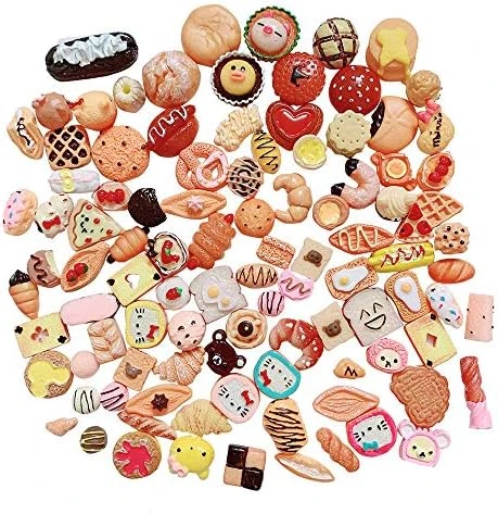 Anrher 100pcs Miniature Dessert Cake Mixed Resin Pastry Decoration Sets For Kids Doll House Pretend Play Kitchen Cooking Game Party Toys 8 Anrher 100pcs Miniature Dessert Cake Mixed Resin Pastry Decoration Sets For Kids Doll House Pretend Play Kitchen Cooking Game Party Toys - Image 6