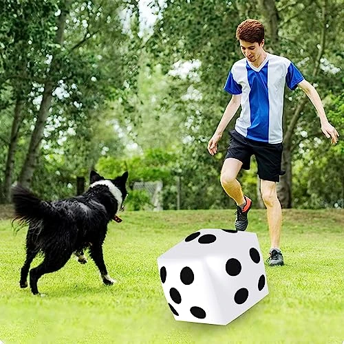 4 Pieces Jumbo Inflatable Dice 12.6 Inch Large Inflatable Dice Fun Giant Inflatable Dice Toy For Indoor Outdoor Lawn Game Pool Party Board Game, White 6 4 Pieces Jumbo Inflatable Dice 12.6 Inch Large Inflatable Dice Fun Giant Inflatable Dice Toy For Indoor Outdoor Lawn Game Pool Party Board Game, White - Image 4