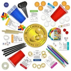 Minute Of Fun Party Game - 237 Minute To Win It Challenges For Duels, Teams, Parties, Teens, Family, Friends, Party Games, Kids, Adults, Home, School, Travel 2-12 Players Mom's Choice Awards Winner 9 Minute Of Fun Party Game - 237 Minute To Win It Challenges For Duels, Teams, Parties, Teens, Family, Friends, Party Games, Kids, Adults, Home, School, Travel 2-12 Players Mom's Choice Awards Winner -Folkmanis Toys Shop 61AKwRRKj4L