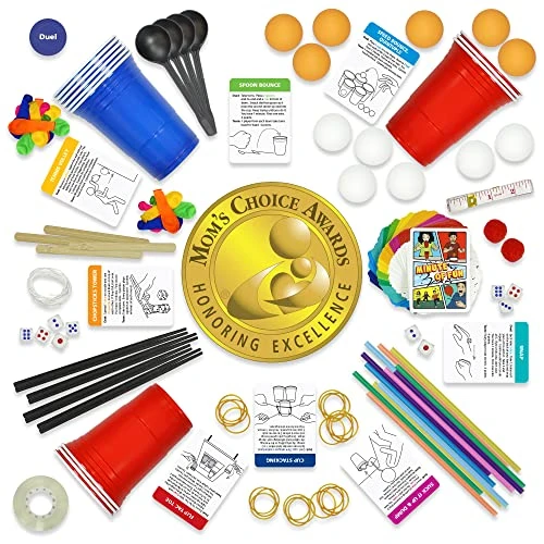 Minute Of Fun Party Game - 237 Minute To Win It Challenges For Duels, Teams, Parties, Teens, Family, Friends, Party Games, Kids, Adults, Home, School, Travel 2-12 Players Mom's Choice Awards Winner 4 Minute Of Fun Party Game - 237 Minute To Win It Challenges For Duels, Teams, Parties, Teens, Family, Friends, Party Games, Kids, Adults, Home, School, Travel 2-12 Players Mom's Choice Awards Winner - Image 2