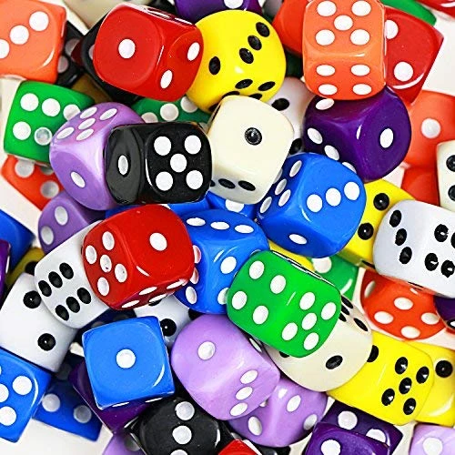 100 Pcs Multi-Color Dice Set – 10 Assorted Color With 10 Pcs Each, 16mm D6 Standard Dice With Extra Carrying Bag, Perfect For Board Games: Tenzi And Casino Games By YOUSHARES 7 100 Pcs Multi-Color Dice Set – 10 Assorted Color With 10 Pcs Each, 16mm D6 Standard Dice With Extra Carrying Bag, Perfect For Board Games: Tenzi And Casino Games By YOUSHARES - Image 5