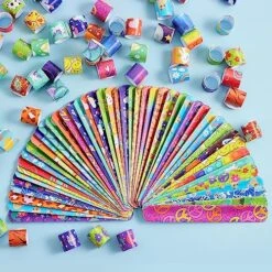JOYIN 288 Pcs Slap Bracelets Party Favors - 36 Designs With Cute And Colorful Themes - Perfect For Kids Easter Party Favors, Valentine Classroom Prizes Exchanging Gifts 15 JOYIN 288 Pcs Slap Bracelets Party Favors - 36 Designs With Cute And Colorful Themes - Perfect For Kids Easter Party Favors, Valentine Classroom Prizes Exchanging Gifts -Folkmanis Toys Shop 61B8VM03zDL