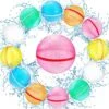 Reusable Water Balloons, Easy Quick Fill & Self-Sealing Water Bombs,Splash Bomb Water Balls Summer Toys For Kids, Pool, Outdoor Water Play Game (12pack) -Folkmanis Toys Shop 61BMYBmrYYL