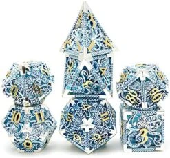 Hollow Metal DND Game Dice Dragon Design Ancient Iron 7Pcs Set For Dungeons And Dragons RPG MTG Table Games D&D Pathfinder Shadowrun And Math Teaching (with Metal Case) 31 Hollow Metal DND Game Dice Dragon Design Ancient Iron 7Pcs Set For Dungeons And Dragons RPG MTG Table Games D&D Pathfinder Shadowrun And Math Teaching (with Metal Case) -Folkmanis Toys Shop 61Bi678dsUL. AC