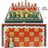 Souvenir Chess Set With Hand Painted Chamomiles - Wooden Chess Pieces As Matryoshka Dolls - Family Board Games - Unique Chess Sets - Chess Gifts -Folkmanis Toys Shop 61Bipo6pn6L