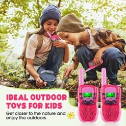 Jeebuu Toys For 3-12 Year Old Girls, 2 Pack Walkie Talkies For Kids 22 Channels 3 Kms Range 2 Way Radio For Indoor Outdoor Camping Hiking, Ideal Christmas Birthday Gifts For 3-12 Year Old Girls Boys -Folkmanis Toys Shop 61Bt8KXpCYL
