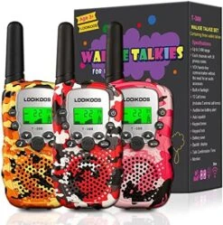 LOOIKOOS Walkie Talkies For Kids, 3 KMs Long Range 2 Way Radio Toys For Boys And Girls Walky Talky Gifts 3 Pack 17 LOOIKOOS Walkie Talkies For Kids, 3 KMs Long Range 2 Way Radio Toys For Boys And Girls Walky Talky Gifts 3 Pack -Folkmanis Toys Shop 61BvthGXFcL. AC