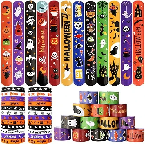 MGparty Halloween Party Favors, 72Pcs Slap Bracelets Rubber Wristbands Halloween Toys For Kids Halloween Party Supplies Decorations Treat Bags Gifts Goodie Bags Filler 10 MGparty Halloween Party Favors, 72Pcs Slap Bracelets Rubber Wristbands Halloween Toys For Kids Halloween Party Supplies Decorations Treat Bags Gifts Goodie Bags Filler - Image 8