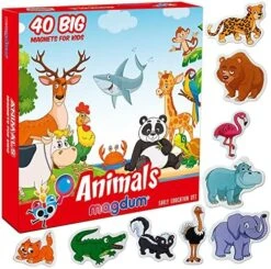 Magdum 110 Fridge Magnets For Toddlers In Gift Tin Box Kids Magnets For Fridge - Toddler Magnets For Refrigerator - Magnetic Animals - Fridge Magnets For Kids - Animal Magnets - Toddler Fridge Magnets 19 Magdum 110 Fridge Magnets For Toddlers In Gift Tin Box Kids Magnets For Fridge - Toddler Magnets For Refrigerator - Magnetic Animals - Fridge Magnets For Kids - Animal Magnets - Toddler Fridge Magnets -Folkmanis Toys Shop 61ChaX1qKzL. AC