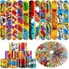 48PCS Super Hero Party Favors Slap Bracelets,Super Hero Action Sign Party Slap Bracelet Wristbands Perfect For Kids Cartoons Hero Theme Gift Giving Baby Shower Birthday Party Decoration Supplies -Folkmanis Toys Shop 61FGACn4XZL