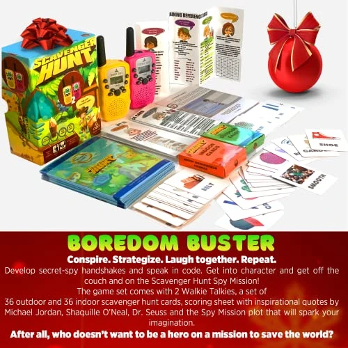 Scavenger Hunt Game For Kids - Walkie Talkies Outdoor Activities For Kids Camping Games For Families Outdoor Spy Kit For Kids Treasure Hunt Fun Outdoor Activities For Kids Board Games Girls Boys Teens 4 Scavenger Hunt Game For Kids - Walkie Talkies Outdoor Activities For Kids Camping Games For Families Outdoor Spy Kit For Kids Treasure Hunt Fun Outdoor Activities For Kids Board Games Girls Boys Teens - Image 2