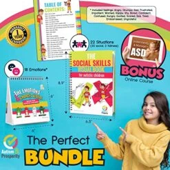 Autism & Prosperity Kids Emotions & Social Life Skills Autistic Children Set ASD Child Boys Girl Teen Learning Materials Toys Game Sensory Special Needs No 1-3 Toddlers Age Gifts 3 4 5-7 8-12 Products -Folkmanis Toys Shop 61G5Ro3sJAL