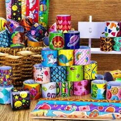 144 Pcs Slap Bracelets For Kids Bulk, 48 Designs Bulk Wristbands Bracelet Toys, Party Favor For Girls Boys, Easter Valentine Halloween Christmas Goodie Bag Fillers Classroom Prizes Exchanging Gifts -Folkmanis Toys Shop 61GgkQtvKfL