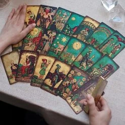 CRAFTERIAN Bright Tarot Cards Deck, 78 Tarot Deck, Original Tarot Cards For Beginners And Experts With Guide Book And Gift Bag, Fortune Telling Game, Divination Tools For All Skill Levels -Folkmanis Toys Shop 61Gifml3rxL