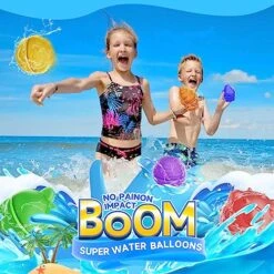 Reusable Water Balloons Bomb Instant Self Sealing Water Balloons Quick Fill For Kids Adults Party Game Silicone Outdoor Activities Water Games Toy Summer Fun Party Supplies Multicolors (Green) -Folkmanis Toys Shop 61GxomnegfL