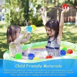 Jkapagzy Reusable Water Balls - Perfect Summer Toys For Pool And Backyard Fun, Water Balloons For Outdoor Games, Eco-Friendly Water Toys For Kids And Adults Boys And Girls -Folkmanis Toys Shop 61H318HiHHL