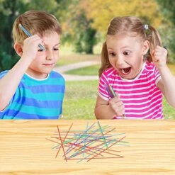 Gamie Plastic Pick-up Stick Sets - Pack Of 12 - Each Set Separately Packed With Instructions - Great School Carnival Prize And Party Favors For Boys And Girls 9 Gamie Plastic Pick-up Stick Sets - Pack Of 12 - Each Set Separately Packed With Instructions - Great School Carnival Prize And Party Favors For Boys And Girls -Folkmanis Toys Shop 61HhSyF9Z4L