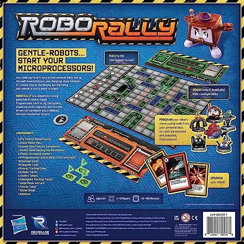 Renegade Game Studios | Robo Rally | Strategy Board Game For 2-6 Players, Ages 12+ With 6 Pre-Painted Robot Miniatures 4 Renegade Game Studios | Robo Rally | Strategy Board Game For 2-6 Players, Ages 12+ With 6 Pre-Painted Robot Miniatures - Image 2