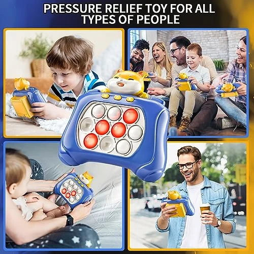 TEMI Pop Fidget Push Game, Handheld Game For Kids 6-8, Squeeze Sensory Push Bubble Stress Light Up Toy, Birthday Gifts For 8-12 Year Old Boys, Girls, Teens 4 TEMI Pop Fidget Push Game, Handheld Game For Kids 6-8, Squeeze Sensory Push Bubble Stress Light Up Toy, Birthday Gifts For 8-12 Year Old Boys, Girls, Teens - Image 2