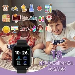 LZPGITGD Smart Watch For Kids, Kids Smart Watch Boys Girls With Camera Music Video Alarm Calculator Pedometer 4-12 Years Old Kids Toys Children Learning Toys Birthday Gifts Toddler Watches(Black) 11 LZPGITGD Smart Watch For Kids, Kids Smart Watch Boys Girls With Camera Music Video Alarm Calculator Pedometer 4-12 Years Old Kids Toys Children Learning Toys Birthday Gifts Toddler Watches(Black) -Folkmanis Toys Shop 61JrnwfJp6L