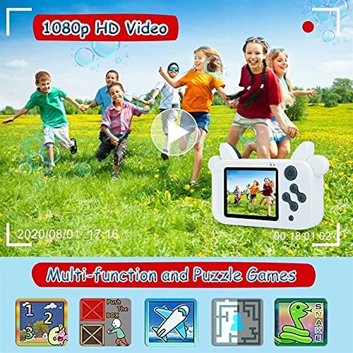 GIENEX Kids Digital Camera, Children Selfie Video Camcorder 1080P Lens 2.4 Inch HD, Best Christmas Electronic Gifts Toys For Age 3-10 Years Old Boys & Girls Toddlers 7 GIENEX Kids Digital Camera, Children Selfie Video Camcorder 1080P Lens 2.4 Inch HD, Best Christmas Electronic Gifts Toys For Age 3-10 Years Old Boys & Girls Toddlers - Image 5