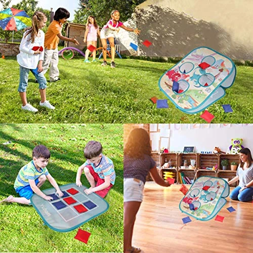 Yuham Gifts For 3 4 5 6 7 8 Year Old Boys Outdoor Toys For Kids Ages 4-8 Outside Kids Cornhole Game Set Bean Bag Toss Birthday Games For 2-4 3-5 4-5 4-8 6 Yuham Gifts For 3 4 5 6 7 8 Year Old Boys Outdoor Toys For Kids Ages 4-8 Outside Kids Cornhole Game Set Bean Bag Toss Birthday Games For 2-4 3-5 4-5 4-8 - Image 4
