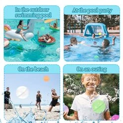 6pcs Reusable Water Balloons, Soft Silicone Refillable Water Ball Self-Filling Water Balloons Magnetic Self-Sealing Splash Water Balls Splash Balls For Kids Outdoor Activities Games Supply -Folkmanis Toys Shop 61MmxEQOqHL