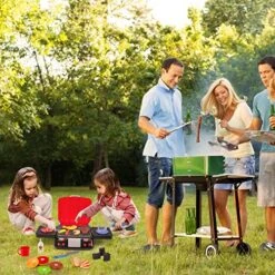 Kids Play Food Grill With Pretend Smoke Sound Light Kitchen Playset BBQ Accessories Camping Toy Cooking Set Barbecue Outdoor Toy For Toddler Child Girl Boy Toy 2 3 4 5 6 Year Old 4-8 Birthday Gift -Folkmanis Toys Shop 61NGYqp7vgL