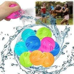 Water Balloon Toys To Relieve Summer Hot, Water Ball Launcher/Reusable Quick Sealing Splash Balls (Splash Balls) -Folkmanis Toys Shop 61NiXf27bLL. AC