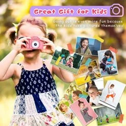 Seckton Upgrade Kids Selfie Camera, Christmas Birthday Gifts For Girls/boys Age 3-9, HD Digital Video Cameras For Toddler, Portable Toy For 3 4 5 6 7 8 Year Old Girl With 32Gb SD Card-Pink 16 Seckton Upgrade Kids Selfie Camera, Christmas Birthday Gifts For Girls/boys Age 3-9, HD Digital Video Cameras For Toddler, Portable Toy For 3 4 5 6 7 8 Year Old Girl With 32Gb SD Card-Pink -Folkmanis Toys Shop 61NouGnUTML