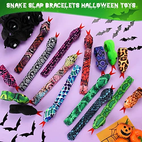 16Pcs Snake Slap Bracelets, Reptile Party Favors Snake Snap Bracelet Slap Bracelets Stuffed Snap Bands Fuzzy Animal Slap On Bracelet For Kids Reptile Birthday Party Supplies Christmas Gifts, 16 Styles … 5 16Pcs Snake Slap Bracelets, Reptile Party Favors Snake Snap Bracelet Slap Bracelets Stuffed Snap Bands Fuzzy Animal Slap On Bracelet For Kids Reptile Birthday Party Supplies Christmas Gifts, 16 Styles … - Image 3