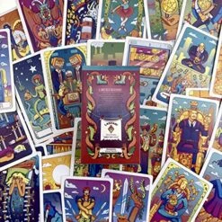 SMARTC Tarot Card With Guidebook,78 Tarot Cards Deck Fortune Telling Game For Beginners&Expert Readers, Size 4.75" X 2.75" -Folkmanis Toys Shop 61PvnM43jKL